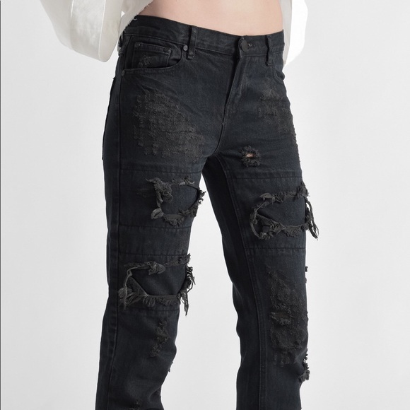 one teaspoon awesome baggies black jeans Sz 29 - Picture 2 of 12